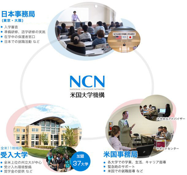 NCN米国大学機構の組織体制