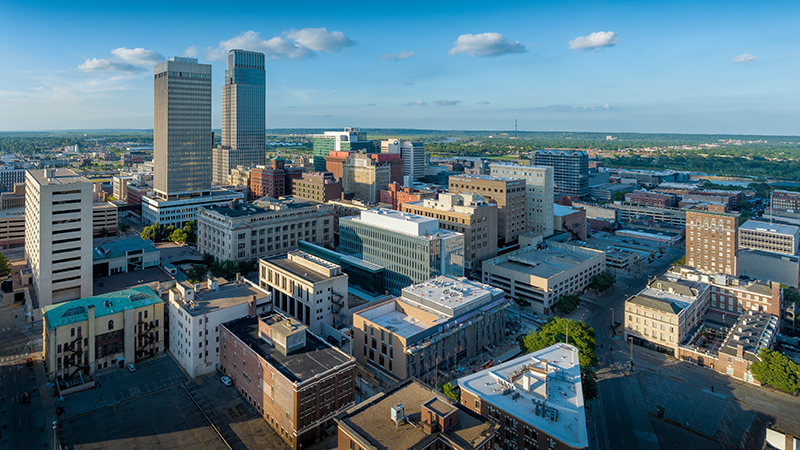 ネブラスカ大学オマハ校が立地するオマハ市のダウンタウン